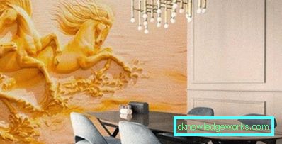 3d pozadina za zidove - fotografija za dnevni boravak