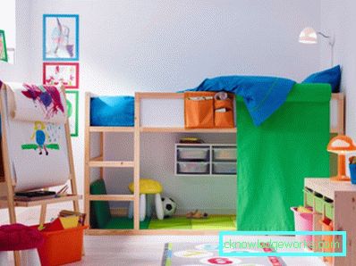 128 Dječja soba 12 kvadrat. m. - 100 fotografija
