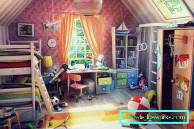 128 Dječja soba 12 kvadrat. m. - 100 fotografija