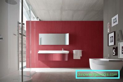 Crvena kupaonica - 91 fotografija nevjerojatno svijetlih dizajnerskih ideja