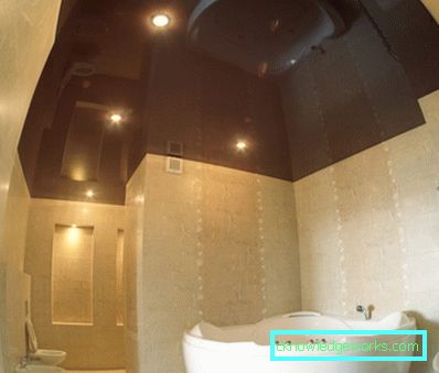 Stretch strop u kupaonici - 85 fotografija novih proizvoda modernog dizajna