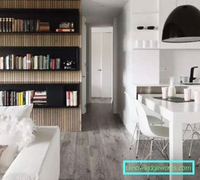 Dizajn kuhinje-blagovaonice-dnevnog boravka u apartmanu