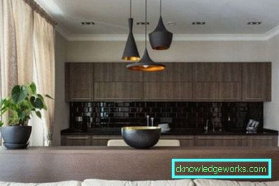 Dizajn kuhinje-blagovaonice-dnevnog boravka u apartmanu