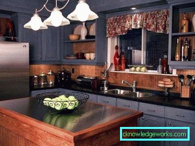 Kuhinja dizajn dnevni boravak 13 m² - foto interijera ideje
