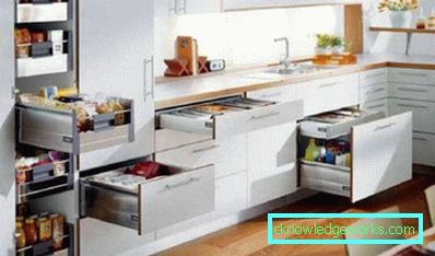Kuhinjski dizajn dnevni boravak 30 m² - fotografije interijera