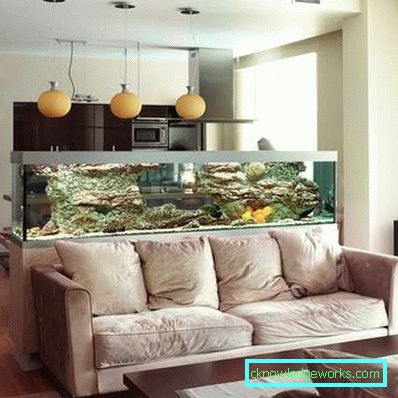 Kuhinjski dizajn dnevni boravak 30 m² - fotografije interijera