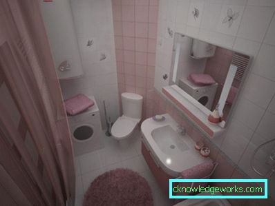 2-kupaonica 3 kvadrata. m. - 80 fotografija