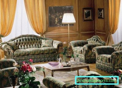 Dnevna soba u 28 stilu - fotografija