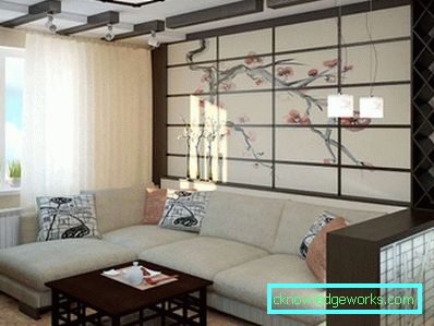 Dnevni boravak u japanskom stilu - 50 fotografija primjera dizajna