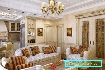 Kuhinja-dnevni boravak 25 m² m - foto dizajn