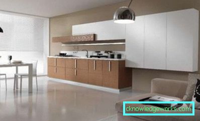 Kuhinja-dnevni boravak 25 m² m - foto dizajn