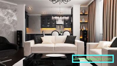 Kuhinja-dnevni boravak 25 m² m - foto dizajn