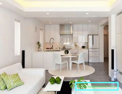 Kuhinja-dnevni boravak 25 m² m - foto dizajn