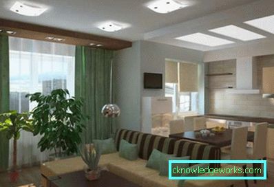 Kuhinja-dnevni boravak 25 m² m - foto dizajn