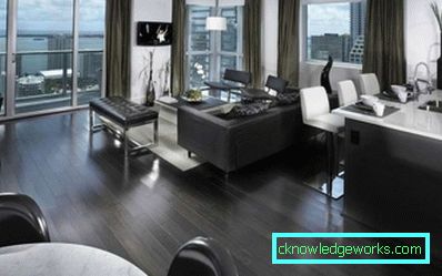 Kuhinja-dnevni boravak 25 m² m - foto dizajn