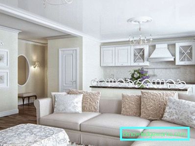 Kuhinja-dnevni boravak 25 m² m - foto dizajn