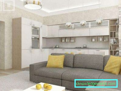 Kuhinja-dnevni boravak 25 m² m - foto dizajn