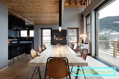 157 - Kuhinja u stilu planinske kuće - 89 fotografija