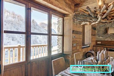 157 - Kuhinja u stilu planinske kuće - 89 fotografija