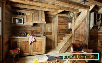 157 - Kuhinja u stilu planinske kuće - 89 fotografija
