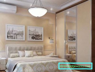 Pozadina u spavaćoj sobi s laganim namještajem - unutrašnja fotografija Pozadina u spavaćoj sobi s laganim namještajem - unutrašnja fotografija