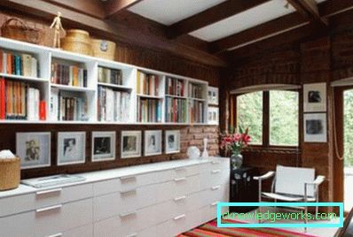 Moderni modularni zidovi u dnevnom boravku - fotografija