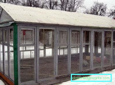 Pojedinosti izrade staklenika iz okvira prozora Pojedinosti izrade staklenika iz okvira prozora