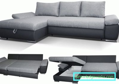 Ugaona garnitura u kutu od 183 kuta - 110 fotografija